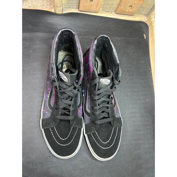 Vans Cosmic Galaxy Print Sk8-Hi Sneakers Mens 9 Womens 10.5 Black/Purple - Picture 4 of 10